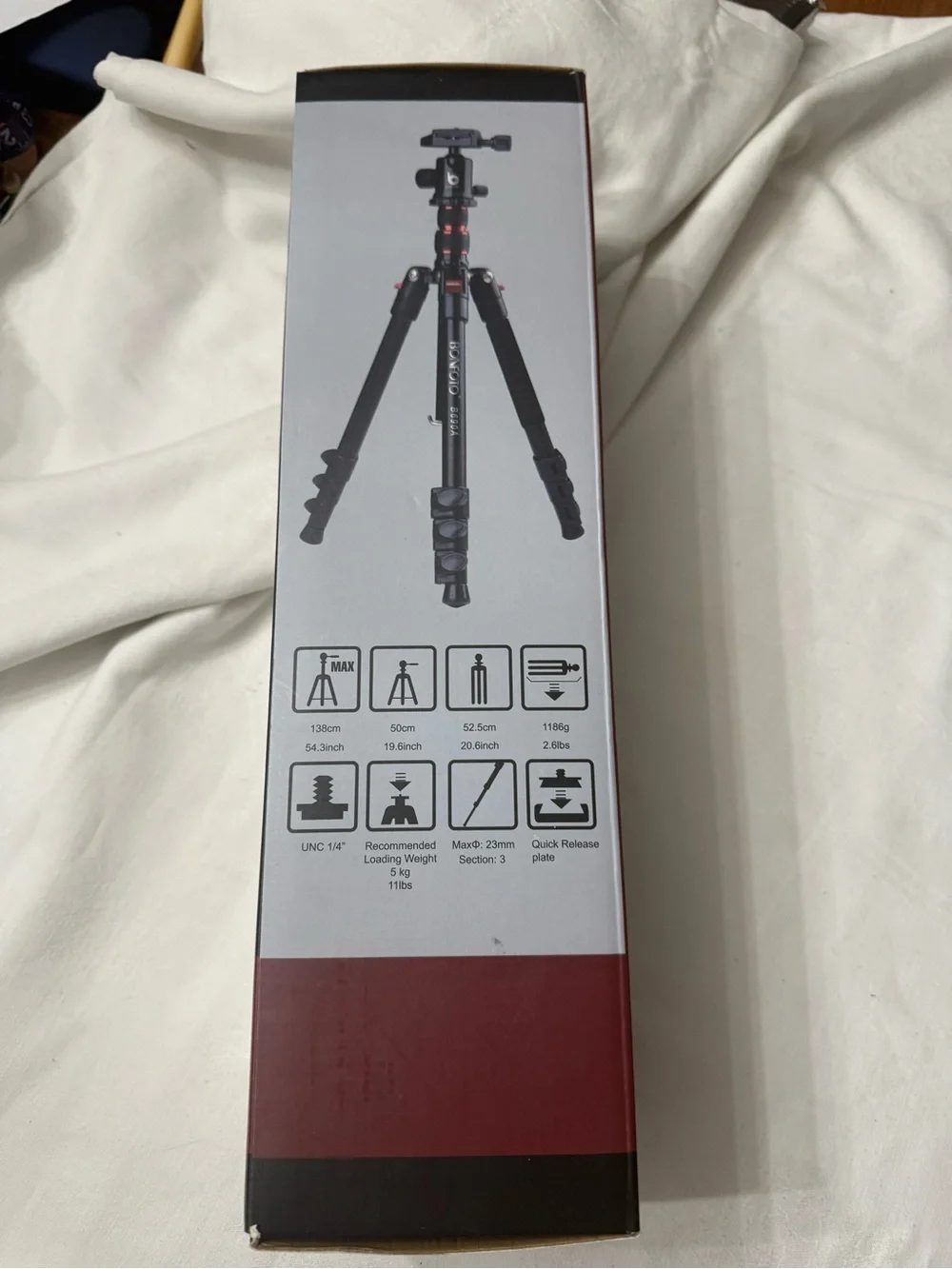 Bonfoto B690c New In Box Tripod Carbon Fiber With Carrying Case